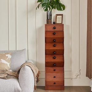 Modern Wave-Shaped <b>Sideboard</b> Large Capacity Living Room <b>Sideboard</b> Design Solid Wood Side Storage Cabinet for Home Furniture - Product Image 3