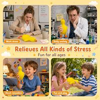 Jouets à presser en forme de canard - Jouet anti-stress mignon pour enfants et adultes, facile à utiliser, jouet sensoriel doux, jouet anti-anxiété, personnalisable