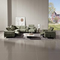 Ensemble de canapé d'angle moderne avec fauteuil inclinable électrique multi-places, canapés avec chargeur USB, canapé de salon avec table basse