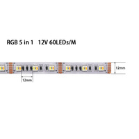 Lampu Strip LED RGB 5 in 1 yang Dapat Diprogram DC24V 5050 60LEDs/m 90LEDs/m IP65/IP68 WS2811 Addressable /Kontrol Suara Wi-Fi RGBWWW