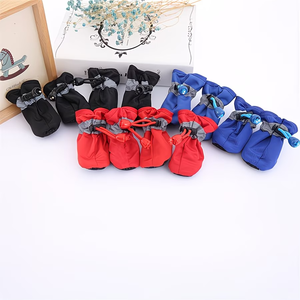 Bottes <span class=keywords><strong>pour</strong></span> <span class=keywords><strong>chien</strong></span> réfléchissantes et imperméables, antidérapantes, toutes saisons, <span class=keywords><strong>avec</strong></span> boucle réglable <span class=keywords><strong>pour</strong></span> chiens de petite et moyenne taille, très vendues - Product Image 4