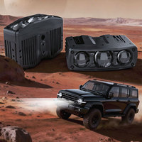 G3 Offres Spéciales 95W 75W Phare de calandre LED à 3 yeux haute puissance avec lentille à haute réfraction et large application pour SUV UTV