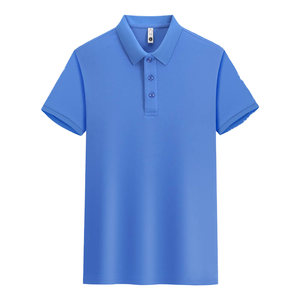 Chemise de golf pour homme, personnalisée, anti-rides, séchage rapide, polyester/coton, manches courtes, imprimée, brodée, tricotée - Product Image 4