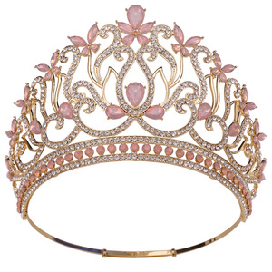 Nouvelle Couronne de Mariée 2026 au Design Vintage, Tiara <span class=keywords><strong>Magnifique</strong></span> pour Femme, Accessoire Cheveux de Mariage, Bijou de Cheveux de Luxe en Alliage pour Mariée - Product Image 2