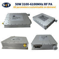 Amplificador de Potencia de RF de Banda Ancha SWT Serie SW-PA de 50W, 3100-6100MHz, Ganancia de 47dB, 28V, Monitor RS485, Multiprotección para Equipos de Defensa