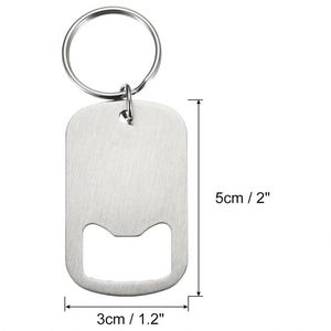 Custom Logo Modern Beer <b>Bottle</b> Opener Keychain Stainless Steel Metal Portable Bulk Keyring - Product Image 2