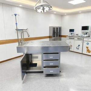 Mesa de Tratamento Veterinário em Aço Inoxidável 304 com Sistema de Drenagem para Clínica Veterinária, Equipamento de Cirurgia, Estética e Exame CE - Product Image 2