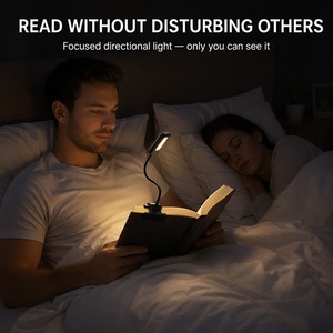 Lampe <span class=keywords><strong>de</strong></span> lecture LED rechargeable à clipser avec col flexible pour lecture au chevet, <span class=keywords><strong>liseuse</strong></span> électronique et utilisation nocturne (vente en gros) - Product Image 6