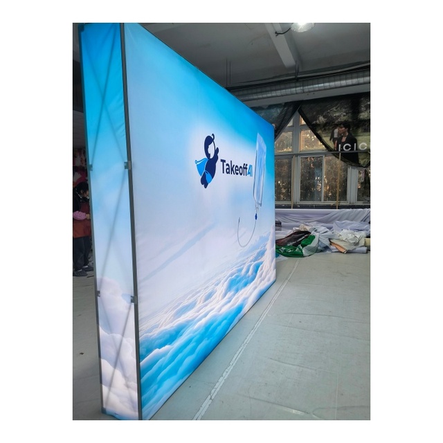 10X10 10X20 8X10 Portable Led Modular Backdrop Equipment Seg Fabric Light Box Expo Exhibition Stand Booth Trade Show Display