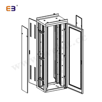 Armoire de distribution électrique pour équipement de télécommunications, rack de données réseau, coffret en tôle, 19 pouces, pour serveur sur pied