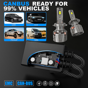 Ampoules de phares <span class=keywords><strong>LED</strong></span> T22 super lumineuses pour voiture, 130W <span class=keywords><strong>12V</strong></span> 6500K 9005 H1 H7 H4 H11 Canbus, éclairage de conduite étanche IP68, lampe automobile - Product Image 2