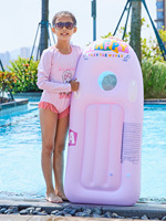 Planche flottante d'apprentissage de la natation pour enfants Wilda avec poignée, planche de surf gonflable et skis nautiques, jouet aquatique en PVC pour piscine W063-4