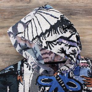 Sudaderas de Otoño con Diseño de Anime Personalizado, Tejido Jacquard, Poliéster Reciclado y Algodón, Ropa Urbana, Tallas Grandes para Hombre, Sudaderas con Capucha de Tapiz - Product Image 3