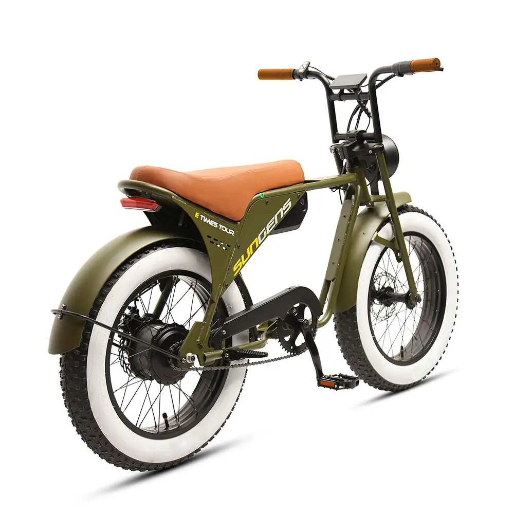 TXED48Vリアハブモーター電動自転車20インチファットタイヤ電動バイク自転車