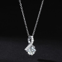 Parure de bijoux en argent S925 et moissanite, style luxe léger, comprenant boucles d'oreilles, collier et bague, pour femme, idéale pour mariage et soirée