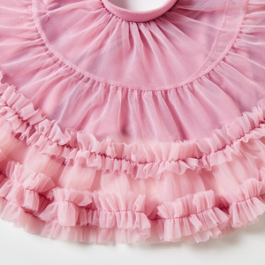 Новое детское шифоновое бальное платье принцессы, тюлевое платье-пачка, юбка-туту для девочек, праздничное платье с выпуклой сетчатой поверхностью, европейский балетный стиль - Product Image 3