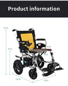 Lightweight Aluminum Alloy Electric Power Wheelchair Portable Folding Lithium Battery Wheels <strong>Walker</strong> <strong>Rollator</strong> CE Certified 1 Year - Product Image 5