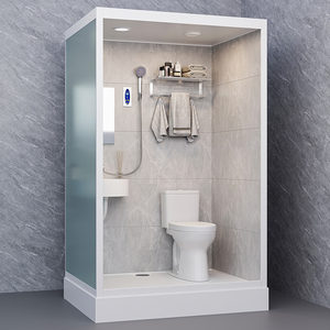 Bagno Prefabbricato Tutto in Uno per Hotel, <span class=keywords><strong>Doccia</strong></span> Integrata <span class=keywords><strong>con</strong></span> <span class=keywords><strong>WC</strong></span> - Product Image 5