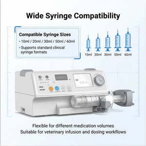 Bomba de <span class=keywords><strong>Jeringa</strong></span> Veterinaria Portátil de Diseño Seguro, Compatible con Diversas Marcas de Jeringas, con Sistema de Autoprueba, para Clínicas Veterinarias - Product Image 6