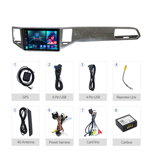 Meihua 10 pouces Android AUTO GPS stéréo pour lecteur DVD CarPlay USB amplificateur aide inverse pour <span class=keywords><strong>Volkswagen</strong></span> GOLF TOUR 2016-2024 - Product Image 4