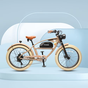Bicicleta Eléctrica Cruiser TXED de 26 Pulgadas con Llantas Gruesas, la Más Vendida, con Frenos de Disco, Motor de 48V 500W en la Rueda Trasera, Estilo Chopper para Playa - Product Image 2