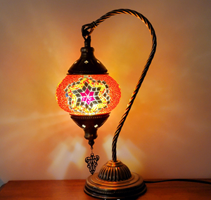 Turkish Mosaic Swan Neck DIY Desk Lamp Kit with Flexible LED Dimmable for Adult & Child Activities Home Night Light - Product Image 5