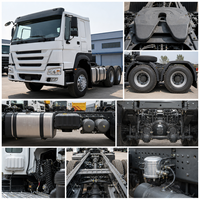 Camion tracteur poids lourd Sinotruk HOWO 6X4 Euro 2 diesel d'occasion avec suspension pneumatique, conduite à gauche, pour le Nigéria, le Mozambique et le Kenya