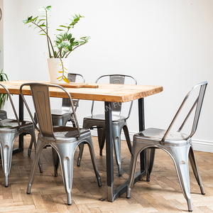 Alta calidad negro <span class=keywords><strong>mate</strong></span> estilo <span class=keywords><strong>Tolix</strong></span> Metal restaurante Hotel cafés Pub <span class=keywords><strong>silla</strong></span> Acero al aire libre evento comedor sillas - Product Image 6