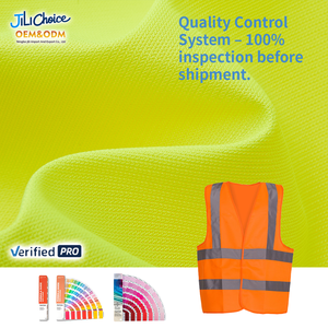 J&L 2025 OEM High Quality Custom Logo & Label Protection Safety Warning Double Sided Wear Vest Work Security Wear Reflective