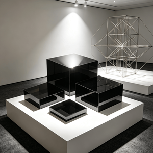 Cubos de Exhibición Acrílicos AURORA Resistentes a los Arañazos, Personalizables en Color/Tamaño, Elevadores de Exhibición de Fácil Montaje, Decoración Perfecta para el Hogar - Product Image 1
