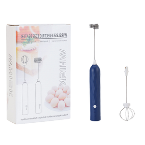 Batidora de huevos portátil, espumador de leche eléctrico, batidora de café portátil recargable por USB, mezclador de leche, espumador de alimentos, 1 unidad - Product Image 1