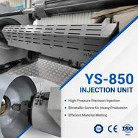 Yangxin Horizontale Servo Industriële Hoge-snelheid Hydraulische Elektrische Spuitgietmachine voor Plastic Fruitkratten, 850 Ton