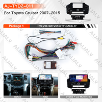 Autoradio Android Aijia pour Toyota Land Cruiser 2007-2015, 12,3 pouces, LHD/RHD, UV Noir, Double DIN, Carplay, Installation Facile