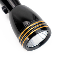 Lampe torche LED rechargeable de grande taille 4SC, robuste, pour usage extérieur, lampe torche puissante de grande taille pour utilisation en extérieur