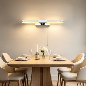 โคมไฟติดผนัง LED โมเดิร์น สำหรับภายในอาคาร IP44 ไฟส่องกระจกห้องน้ำ เหมาะสำหรับวิลล่า โรงแรม ห้องนอน ห้องนั่งเล่น บันได และไฟส่องภาพ - Product Image 5