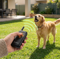 Correcteur de Comportement Canin Portable Breveté, Outil Dissuasif à Charge Rapide Type C, Anti-Aboiement Ultrasonique, Télécommande avec Lumière Laser LED