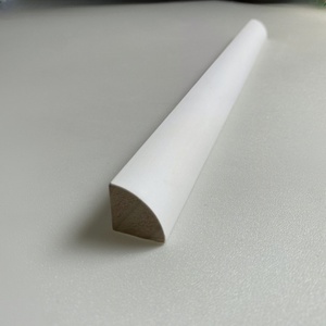 Paneles de pared de moldura de madera de cuarto de pino con revestimiento blanco, juntas de suelo para uso en hospitales de hoteles, longitud personalizable duradera ecológica - Product Image 4