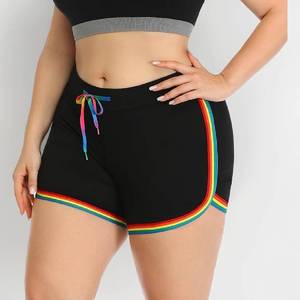 Eco Friendly Plus Size Womens Knit Shorts Made From <b>Recycled</b> Materials For Sustainable Summer Wear Conscious Casual Fashion - Product Image 3