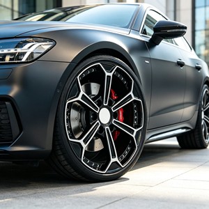 Rueda de Fibra de Carbono de 1 Pieza, 19 Pulgadas, 6.64 kg, Llanta Ultraligera de Carreras, Cara Mecanizada Negra para Mejora de Rendimiento Deportivo en Automóviles - Product Image 6