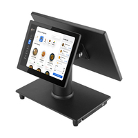 POS-терминал для кинотеатров с 15-дюймовым LED-дисплеем и 9,7-дюймовым LED-дисплеем для покупателя, вращение на 360 градусов