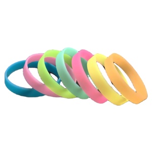 Bracelet lumineux de nuit avec logo personnalisé en silicone écologique pour adultes et enfants pour les fêtes évènementielles