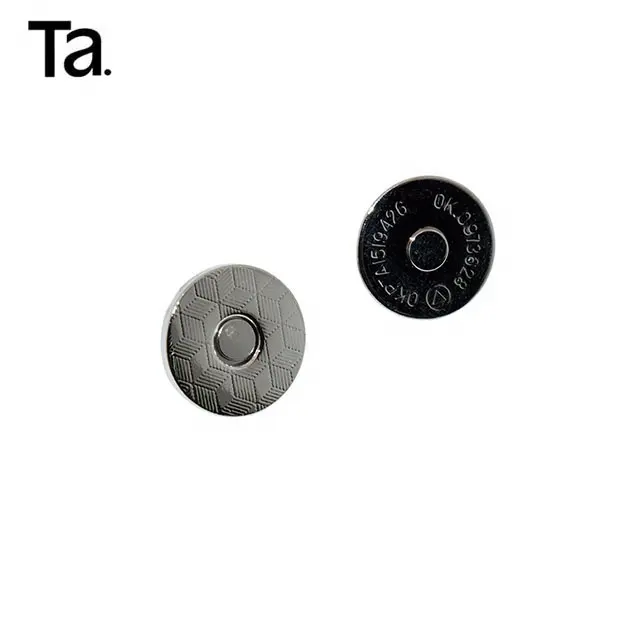 TANAI 18mm aksesuarları logo tasarım yuvarlak tişört çanta bez çinko alaşım kapak giysi için özel ayarlanabilir metal baskı düğmeler