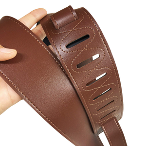 Correa de hombro duradera para instrumentos musicales, correa ajustable de cuero PU para guitarra, cinturón para bajo, accesorio para instrumentos - Product Image 3