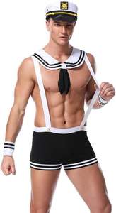 Ensemble de lingerie sexy pour homme, costume de jeu de rôle avec string - <span class=keywords><strong>Uniforme</strong></span> de médecin, <span class=keywords><strong>marin</strong></span>, <span class=keywords><strong>pompier</strong></span>, sous-vêtements pour cosplay, Saint-Valentin, en gros - Product Image 2