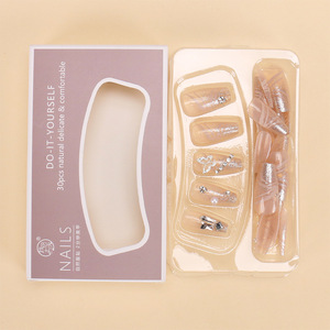 สติ๊กเกอร์ติดเล็บรูปผีเสื้อสำหรับตกแต่งเล็บปลอมเสร็จแล้วลอกออกได้ - Product Image 4