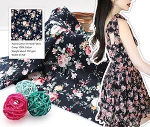 100% コットン美容バラ花柄生地ポプリン織り赤ちゃん女の子用ドレス & スカートホームテキスタイル & シャツクラフト - Product Image 3