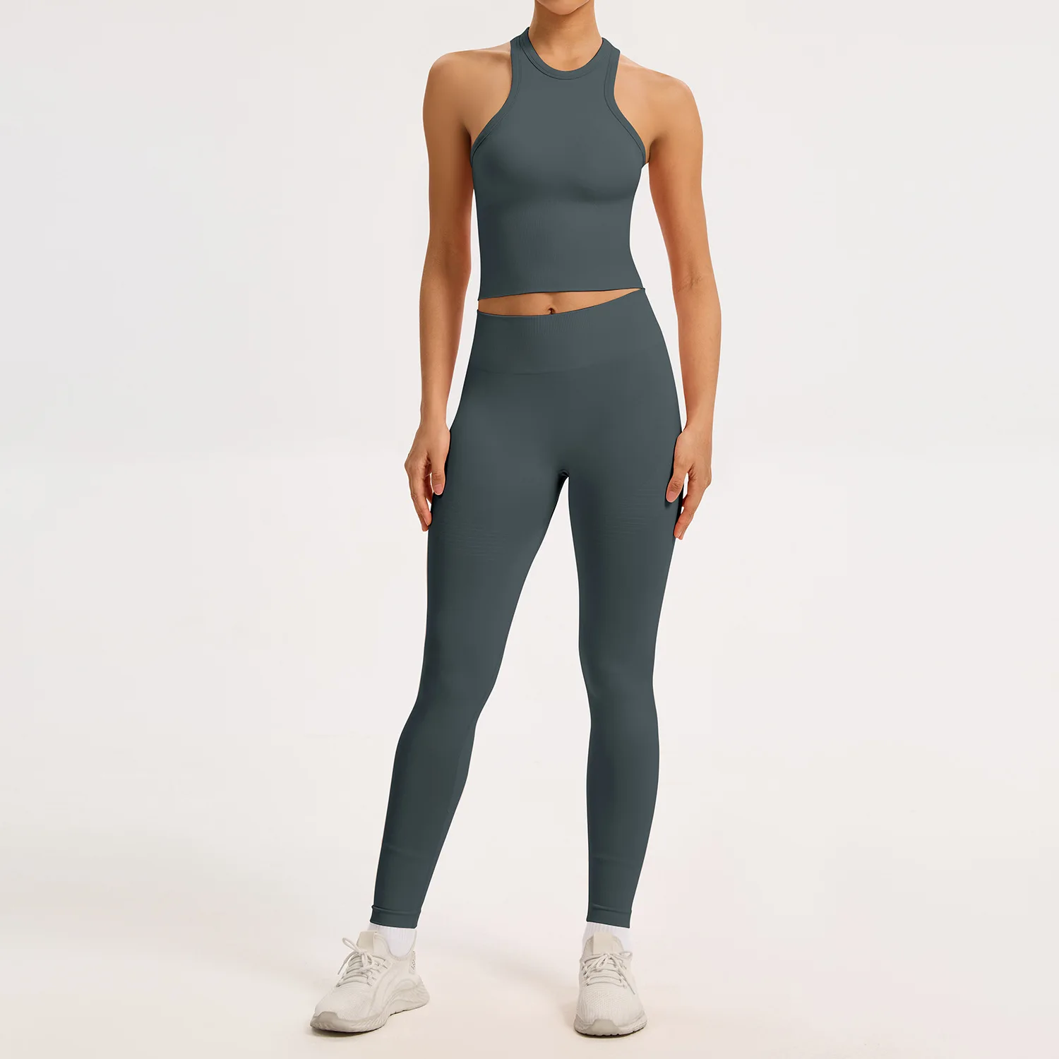 Dark grey vest+pants