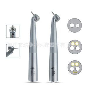 หัวกรอฟันแบบเทอร์ไบน์ 45 องศา สีเงิน ความเร็วสูง สำหรับถอนฟัน พร้อมอินเทอร์เฟซไฟเบอร์ออปติก - Product Image 4