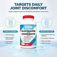 Glucosamine 1500mg Chondroïtine 1200mg 220 Comprimés Complément Alimentaire
