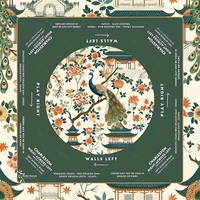 Stock Luxury Ensemble de Mahjong Américain de 160 tuiles, avec tapis Chinoiserie Blue Willow et tuiles en acrylique gravées à 4 couches violettes, Poker